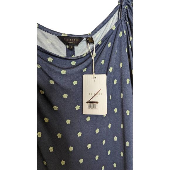 Ted Baker London blue floral jersey maxi dress size 6 (US size 14) - Picture 13 of 13